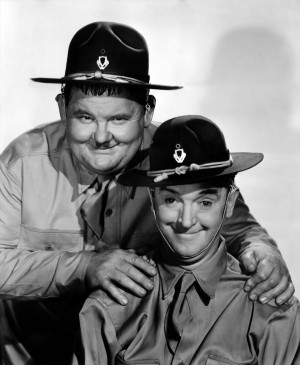 （左から）オリヴァー・ハーディ、スタン・ローレル