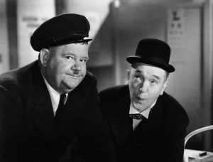 （左から）オリヴァー・ハーディ、スタン・ローレル