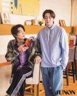 「JUNON」3月号に登場した（左から）磯村勇斗、稲葉友