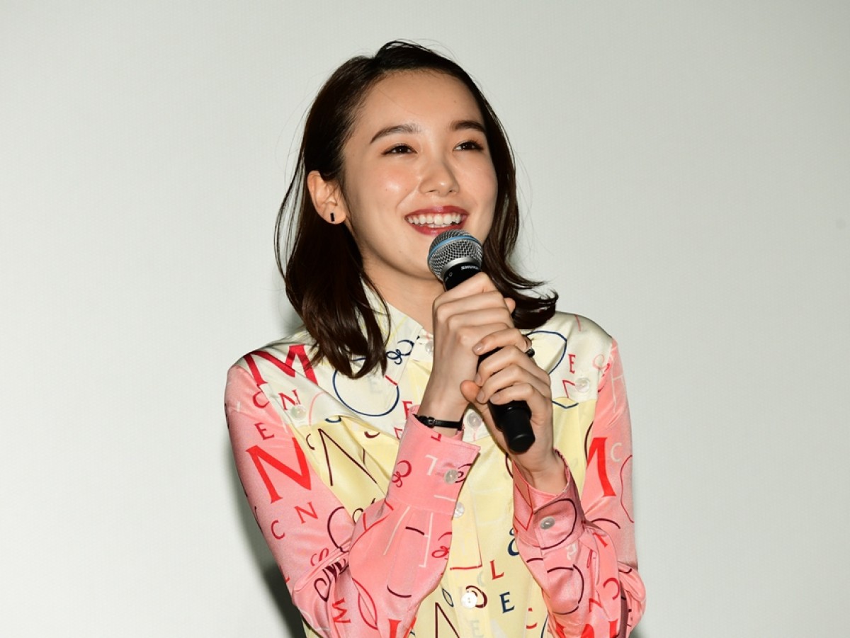 映画『劇場版シティーハンター <プライベート・アイズ>』完成披露試写会に登場した飯豊まりえ