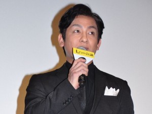 映画『七つの会議』公開初日舞台挨拶に登壇した片岡愛之助