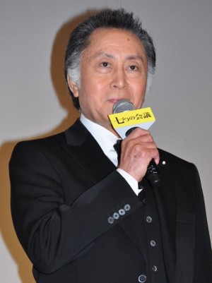 映画『七つの会議』公開初日舞台挨拶に登壇した北大路欣也