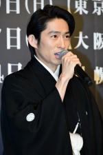 六本木歌舞伎第三弾『羅生門』製作発表会見に登場した三宅健
