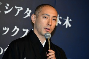 六本木歌舞伎第三弾『羅生門』製作発表会見に登場した市川海老蔵