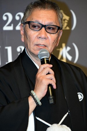 六本木歌舞伎第三弾『羅生門』製作発表会見に登場した三池崇史