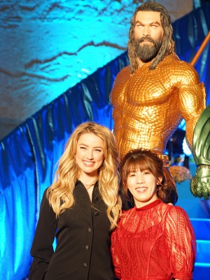 アンバー・ハード＆吉田沙保里、『アクアマン』来日スペシャルイベントに登場
