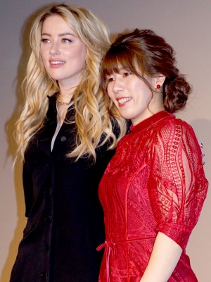 アンバー・ハード＆吉田沙保里、『アクアマン』試写会舞台挨拶に登場