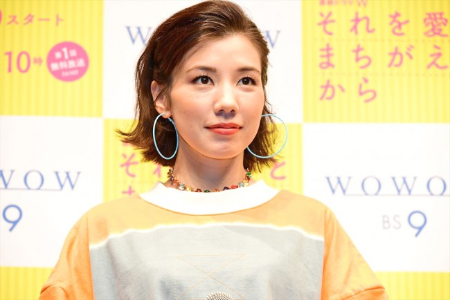 【二次使用不可】『連続ドラマW それを愛とまちがえるから』第1話完成披露試写会舞台挨拶20190205
