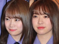 （左から）乃木坂46の秋元真夏、渡辺みり愛