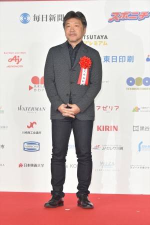 第73回毎日映画コンクール表彰式に出席した是枝裕和監督