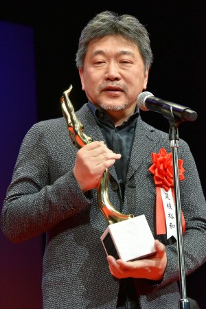 第73回毎日映画コンクール表彰式に出席した是枝裕和監督