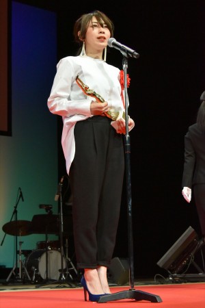 第73回毎日映画コンクール表彰式に出席した山田尚子監督