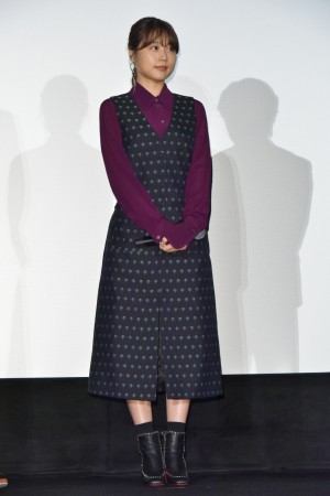 『フォルトゥナの瞳』初日舞台挨拶に登壇した有村架純