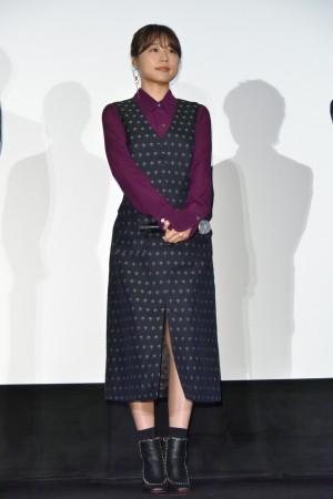 『フォルトゥナの瞳』初日舞台挨拶に登壇した有村架純