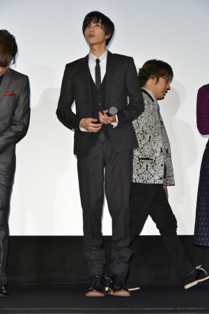 『フォルトゥナの瞳』初日舞台挨拶に登壇した志尊淳