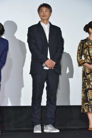 『フォルトゥナの瞳』初日舞台挨拶に登壇した時任三郎