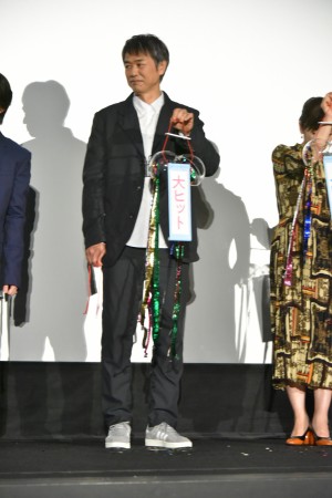 『フォルトゥナの瞳』初日舞台挨拶に登壇した時任三郎