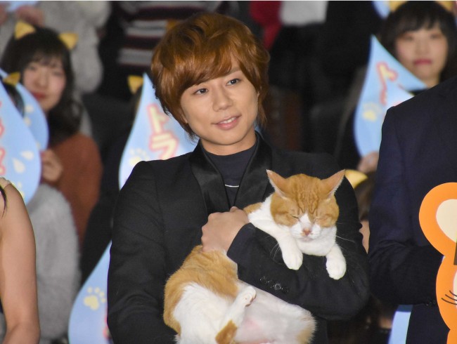 『トラさん～僕が猫になったワケ～』初日舞台挨拶に登壇した北山宏光