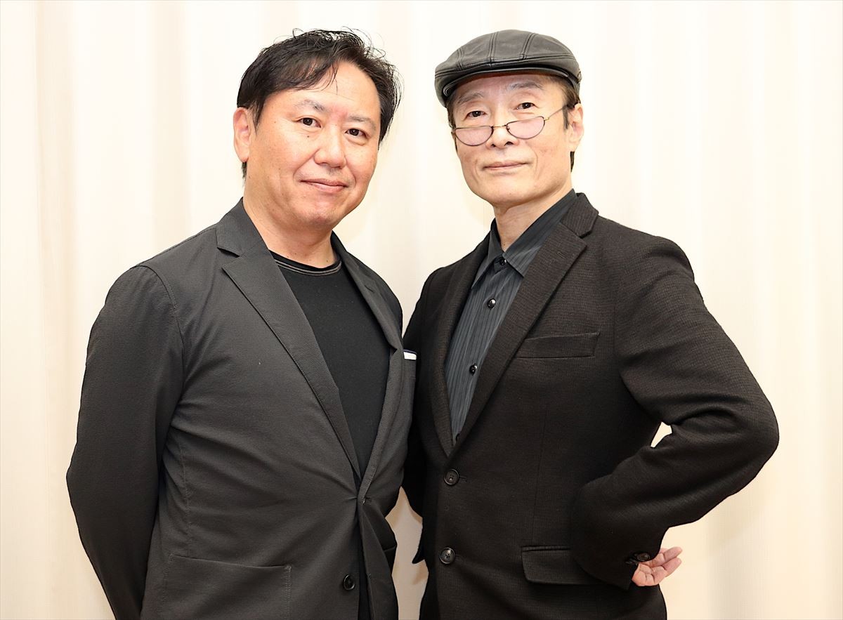 (左から)武内英樹監督&原作者・魔夜峰央、映画『翔んで埼玉』インタビュー