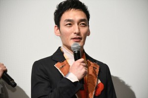 映画『まく子』完成披露上映会舞台挨拶に登壇した草なぎ剛