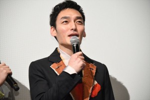 映画『まく子』完成披露上映会舞台挨拶に登壇した草なぎ剛