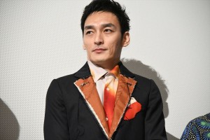 映画『まく子』完成披露上映会舞台挨拶に登壇した草なぎ剛