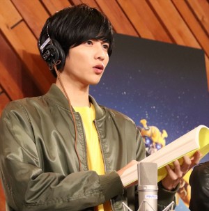 映画『バンブルビー』日本語吹替版キャスト公開アフレコ会見イベントに登場した志尊淳