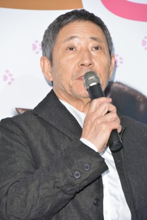 映画『ねことじいちゃん』初日舞台挨拶に登場した小林薫