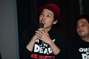 カメラを止めるな！スピンオフ『ハリウッド大作戦！』プレミアム試写会に登場した上田慎一郎