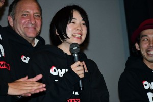 カメラを止めるな！スピンオフ『ハリウッド大作戦！』プレミアム試写会に登場した真魚