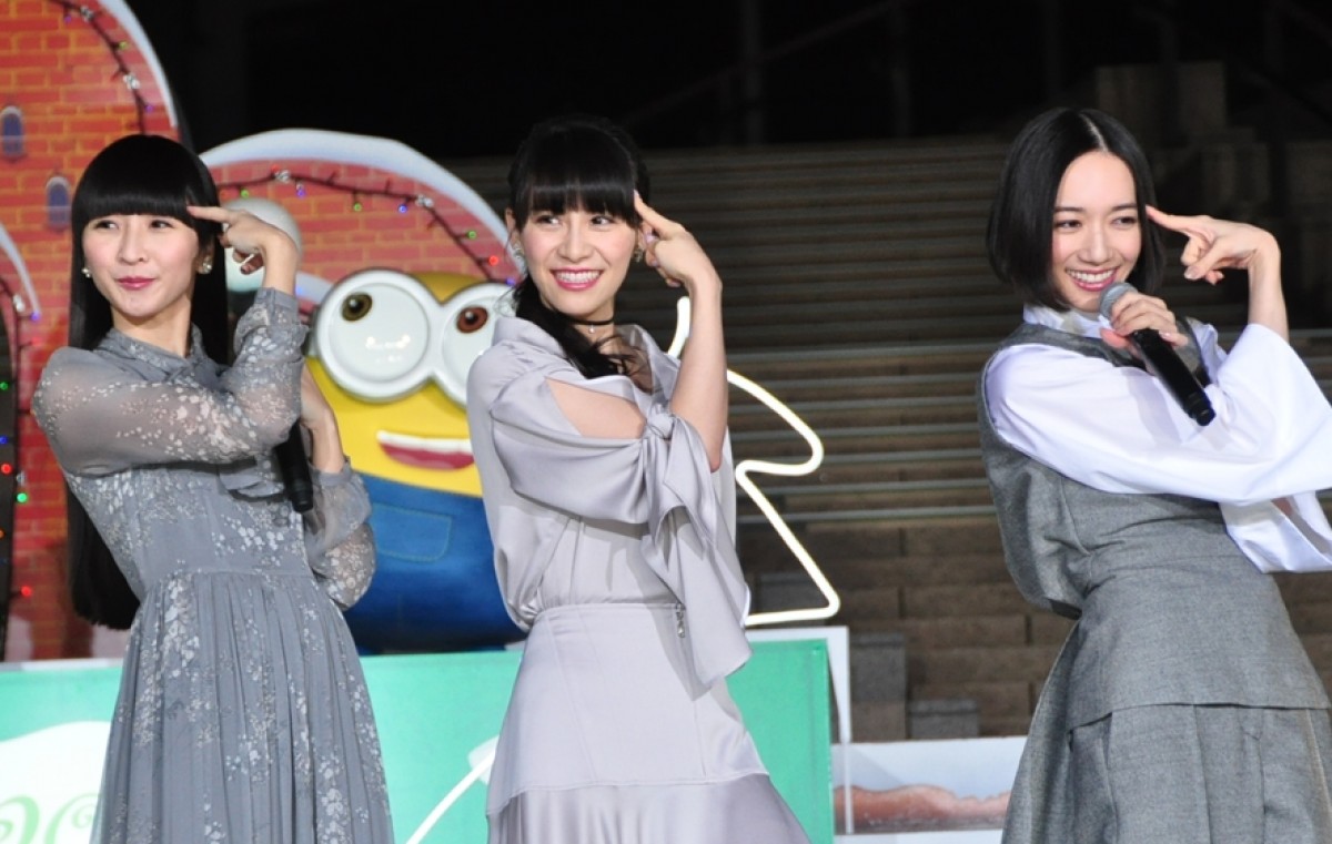 Perfume(左から樫野有香、 西脇綾香、大本彩乃)