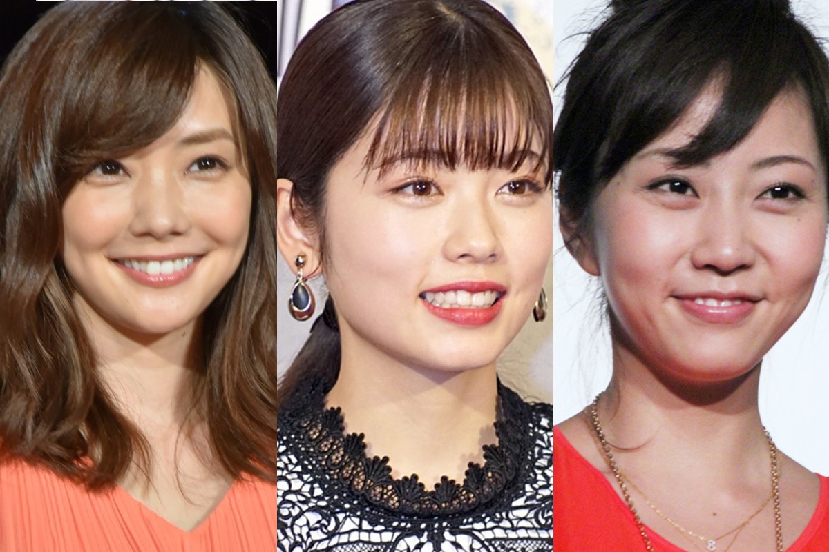 『トクサツガガガ』でオタク女子を演じた（左から）倉科カナ、小芝風花、木南晴夏