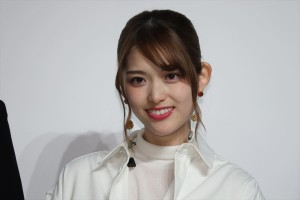 ドラマ『賭ケグルイ season2』ドラマ完成披露試写会に登場した松村沙友理