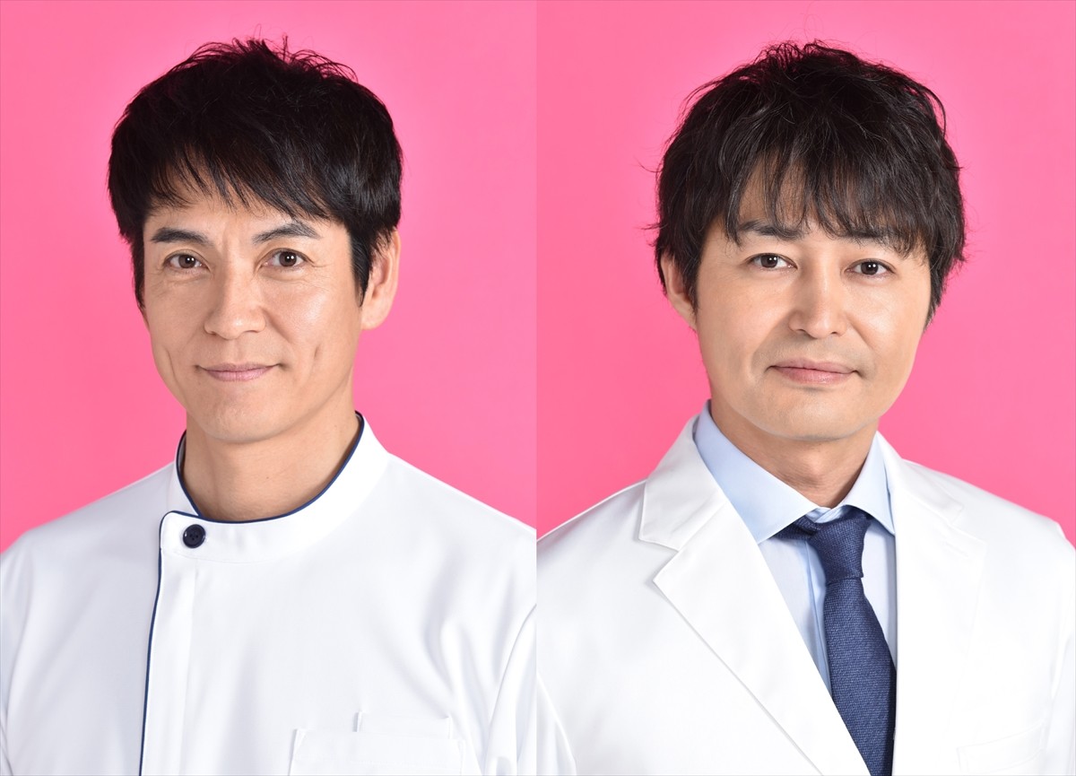 『白衣の戦士!』に出演する(左から)沢村一樹、安田顕