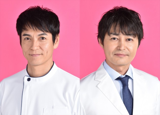 『白衣の戦士!』に出演する(左から)沢村一樹、安田顕