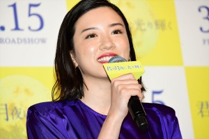 『君は月夜に光り輝く』公開直前イベントに登場した永野芽郁