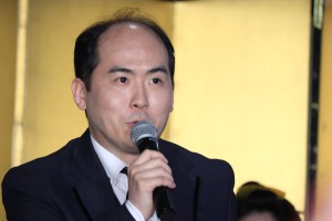 フジテレビ 2019年4月改編・60周年記念WEEK特別番組記者発表に登場した斎藤司（トレンディエンジェル）