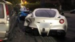 事故にあったフェラーリ※海外メディア「SkyNews」のスクリーンショット