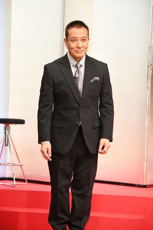 2020年大河ドラマ『麒麟がくる』出演者発表会見に登場した上杉祥三