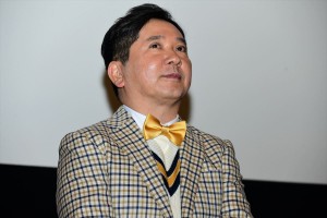 『映画プリキュアミラクルユニバース』完成披露イベントに登壇した田中裕二