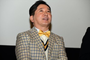 『映画プリキュアミラクルユニバース』完成披露イベントに登壇した田中裕二