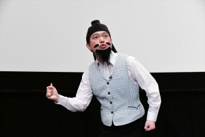 『映画プリキュアミラクルユニバース』完成披露イベントに登壇した脳みそ夫