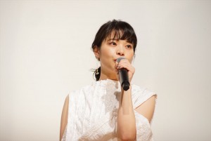 映画『愛がなんだ』完成披露上映会に登壇した岸井ゆきの