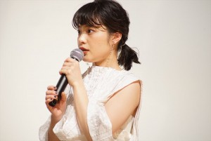 映画『愛がなんだ』完成披露上映会に登壇した岸井ゆきの