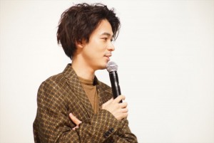 映画『愛がなんだ』完成披露上映会に登壇した成田凌