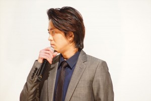 映画『愛がなんだ』完成披露上映会に登壇した若葉竜也