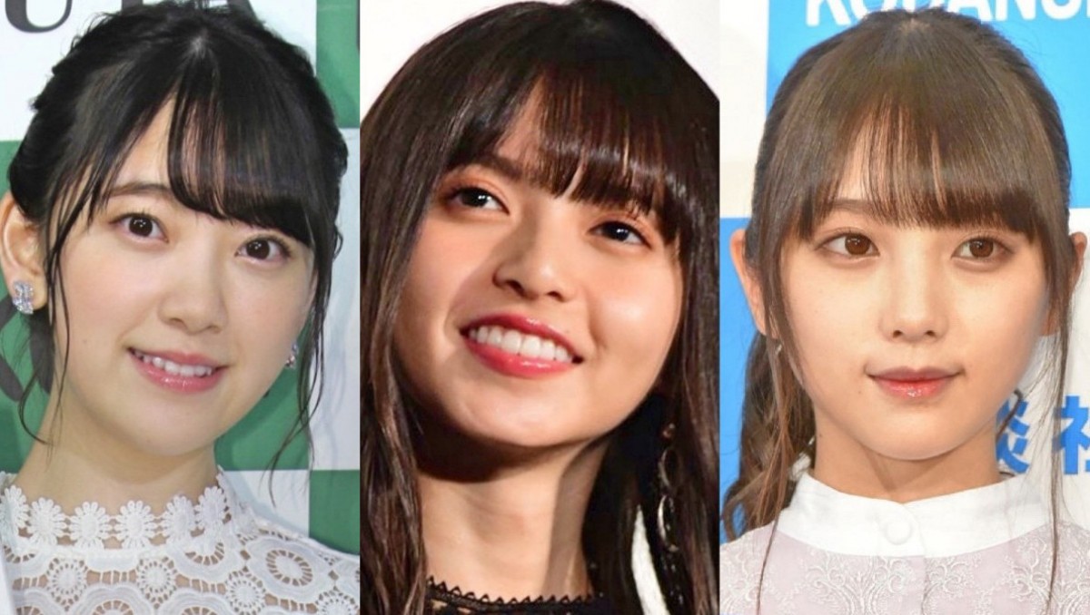 (左から)堀未央奈、齋藤飛鳥、与田祐希