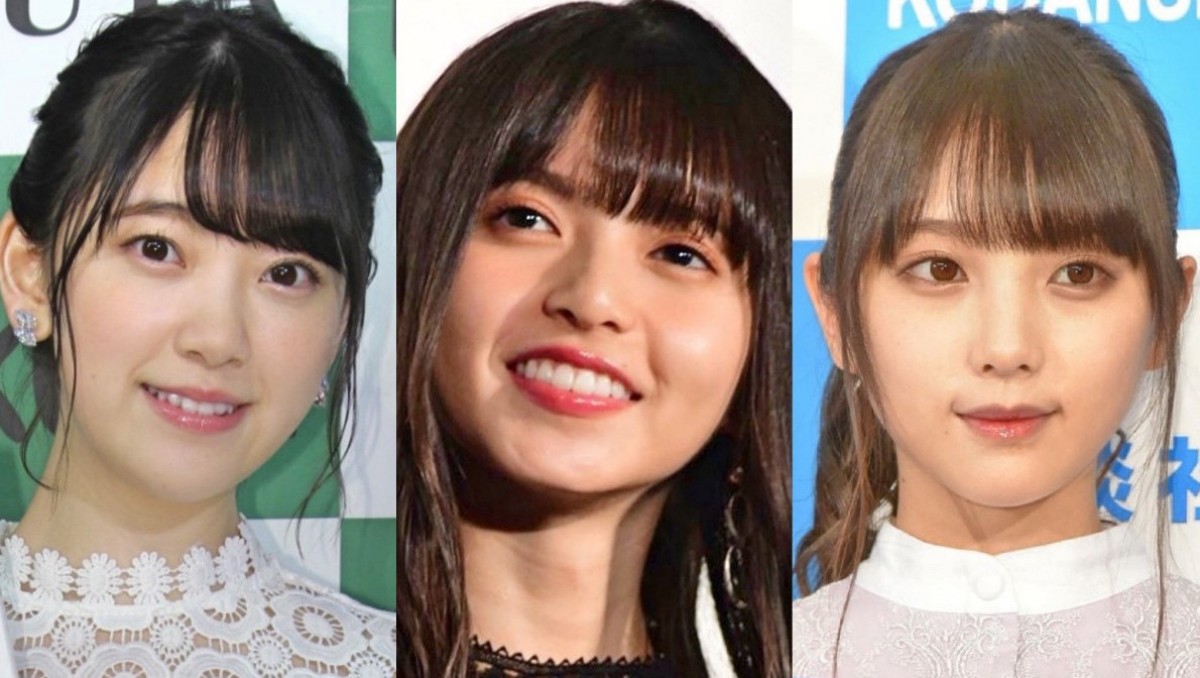 （左から）堀未央奈、齋藤飛鳥、与田祐希