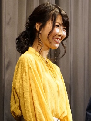 映画『ラ』舞台挨拶付き完成披露上映会に登場した福田麻由子