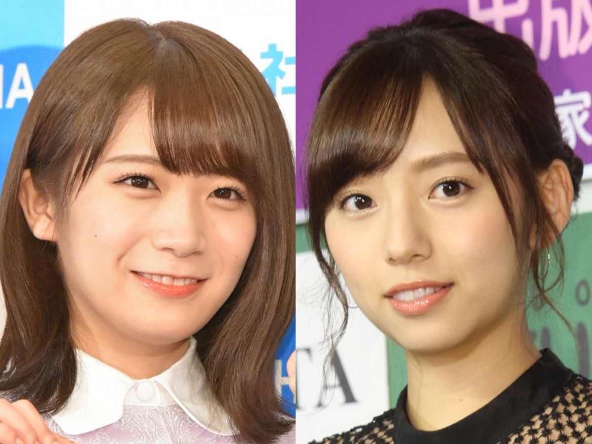 (左から)秋元真夏、新内眞衣